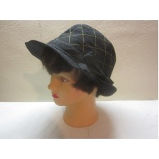 Collection XIIX Fedora Hat Black Stitched Bow Accent NWT   eb-32781257